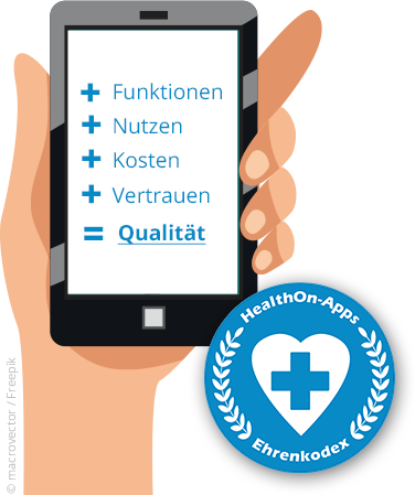 HealthOn Qualitätspartner werden und mit Siegel Vertrauenswürdigkeit Ihrer App unterstreichen